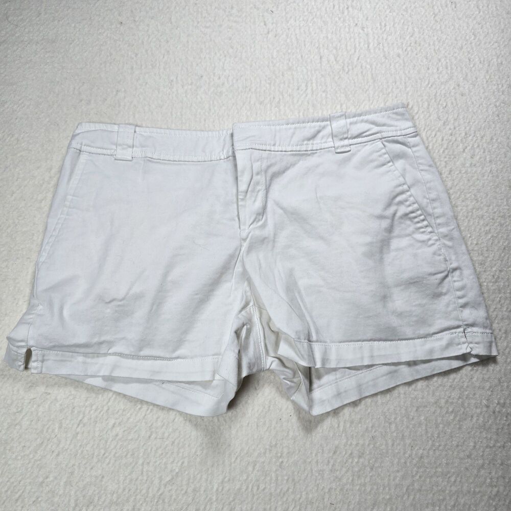 Soho New York & Company Women’s Chino Shorts White 6 Pockets